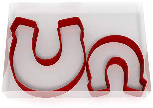 Horse Shoe Set of 2 Value Cookie / Fondant Cutters Pair 5CM + 8CM