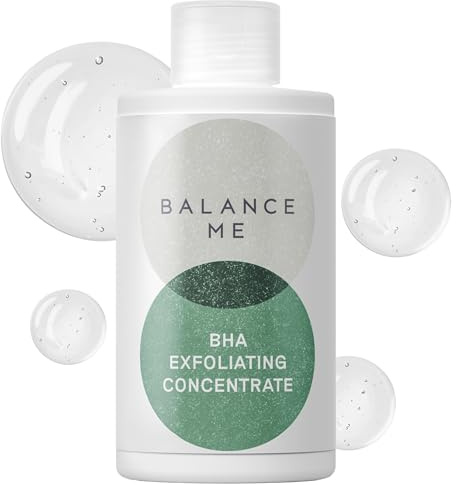 Balance Me BHA Peeling-Konzentrat mit Salicylsäure, 180 ml, feuchtigkeitsspendender Toner zur Minimierung der Poren und Reduzierung von Mitessern und Hautunreinheiten