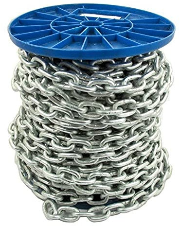 2mm Galvanised Steel Metal Chain Welded Short Link Links (Length: 2m)