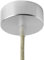 AMARCORDS - Auvent de plafond en métal, cache fil pour lustre couleur ARGENT, boîtier de lampe complet avec accessoires serre-câbles, vis et support de plafond. Diamètre 77mm hauteur 26mm