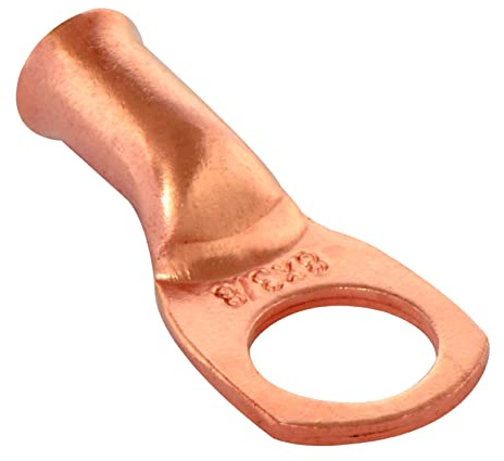 Conext Link 25pcs 8 AWG 3/8 Copper Wire Ring Terminal Crimp Battery Welding Cable Lug Connectors