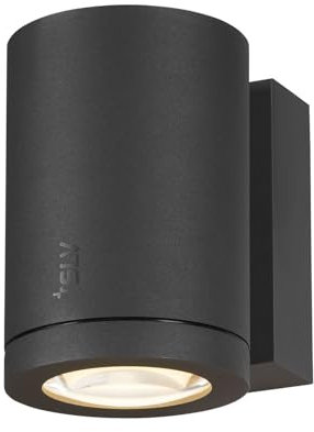 SLV ENOLA OCULUS Wandaufbauleuchte / Beleuchtung für Wände, Wege, Eingänge, LED Spot außen, Aufbau-Leuchte Outdoor, Gartenlampe / IP65 3000/4000K 11W 1000 / 1100lm anthrazit 100Grad