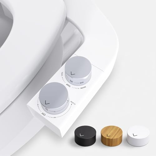 BIDETbidet SPA links/rechts wendbarer Warmwasser-WC-Aufsatz, nicht elektrisch, ultradünn, kann zwischen der rechten oder linken Seite umgeschaltet werden. Problemlose Installation (Videos ansehen)