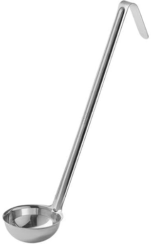 Ladle, Stainless Steel One Piece Ladle 3 OZ, Kitchen Utensil Spoon for Kitchen Cooking Soup Sauce Soup Gravy