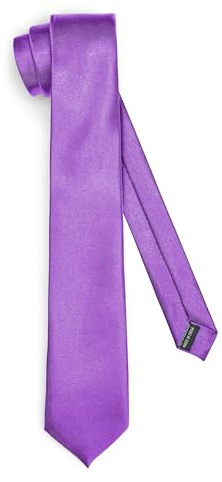 Ladeheid Corbata clásica para hombre, brillante, perfecta para la oficina y celebraciones, colores variados - Ideal para reuniones de negocios, bodas tamaño 150cm x 8cm TMS-8