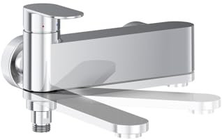 Ravak Badewannenarmatur Schwarz – Hochwertige Duscharmatur & Einhand-Mischbatterie ohne Set | Modernes Design für Badewanne, Dusche & Waschbecken | Wannenarmatur für Badezimmer