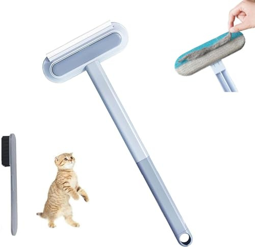 Multifunctional Pet Hair Remover, 4-in-1 Hair Removal Brush, Pet Dog Cat Hair Cleaner Brush, Reusable Pet Hair Remover for Carpet Car Glass (1pcs)