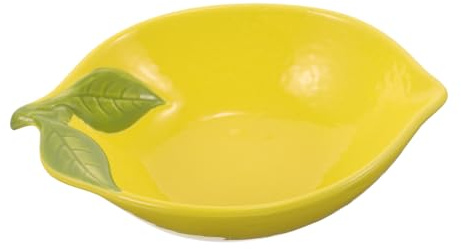 CIYODO Bol En Céramique Forme De Citron 7 Pouces Saladier Créatif Pour Salades Desserts Et Snacks Vaisselle De Cuisine Moderne
