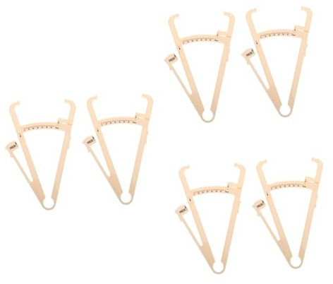 FRCOLOR 6pièces Cutané Portable Pour Mesurer Pourcentage De Graisse Outil Pour Et Femmes Utilisation Facile Et Compact