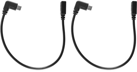 Nicear 2 Cables Tipo C a Mini, Adaptador USB C Macho a Mini USB Hembra De 90 Grados, Convertidor para Portátiles, Teléfonos Móviles, Transferencia De Datos, Sincronización Y Juegos.