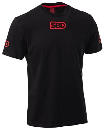 SBD Mens Competition T-Shirt Cotton Powerlifting Shirt – Gym & Training Tee Made in Great Britain Black