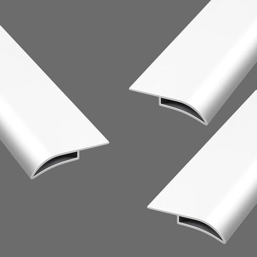 vierteaguas muro exterior 3 4 Uds Líneas De Goteo De Aleación De Aluminio Aleros 20 30 40 50 MM De Ancho/defl De Techo De Arco De Pico De Águila Intemperie(White 3 PCS,W 20 MM L 50 CM)