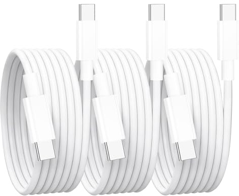 Ankoda USBC to USBC Cable,60W 3Pack 1.8M USB C Charger Cable Fast Charging | USB C to Type C Charger Cable for iPhone 17 16 15 Pro Max Pro Plus,iPad Pro/Air/Mini,Samsung Galaxy & More
