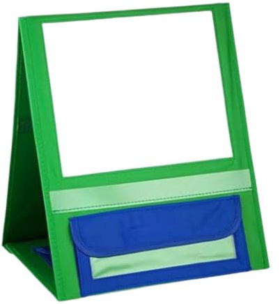 Truosbis Tischtafel, Zwei Faltbare Schreibtafeln, Stifthalter Und Oxford Etui, Schreibtafel für Kinder, Geeignet für Klassenzimmer, GrÜn