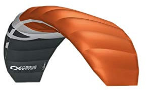 Crosskites 2,5 m Boarder Stunt Kite (Orange) – inkl. Zwei Line Control Bar...