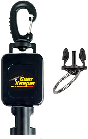 Gear Keeper Locking Medium Scuba Dive Light Retractor - Scuba Gear With Medium Mount, Swiveling Snap Clip & QC-II Split Ring Accessory - Scuba Diving Accessories - Made in USA