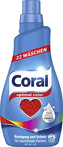 Coral Waschmittel Optimal Color flüssig, 22 WL