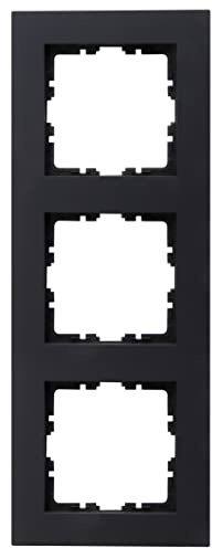 Kopp, Abdeckrahmen 3-fach HK07, Farbe: anthrazit, 407015001