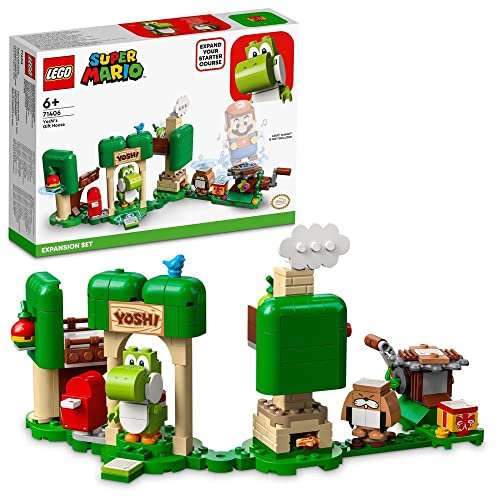 LEGO Super Mario Pack Espansione Casa dei Regali di Yoshi, Set di Giochi con Funzioni e Personaggi di Yoshi e Tantatalpa, Idea Creativa per Bambini e Bambine da Abbinare allo Starter Pack 71406