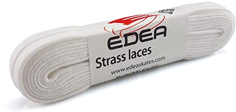 Edea Schlittschuh Schnürsenkel mit Kristallen, weiß, Größe: 260