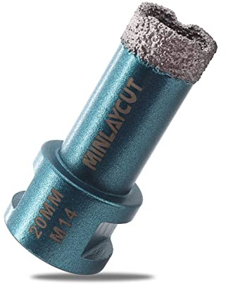 MINLAYCUT Diamond Core Drill Bits 20mm Tile Hole Saw Cutter M14 Thread for Porcelain Tile Ceramic Granite Marble…