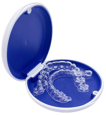 Dental Night Guard, Custom Retainer, fast unsichtbar, transparente Halterungen für obere und untere Zähne – zwei (2) Schutzfolien