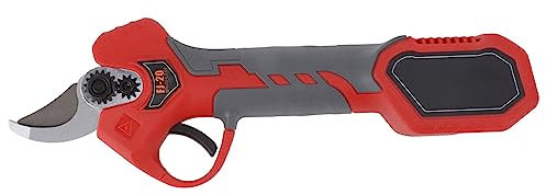 Sécateur électrique, Diamètre de Coupe de 40 Mm Petit Ciseau d'élagage Fil Léger Batterie Rechargeable 2000 MAh pour Branches pour Jardin (Rouge)