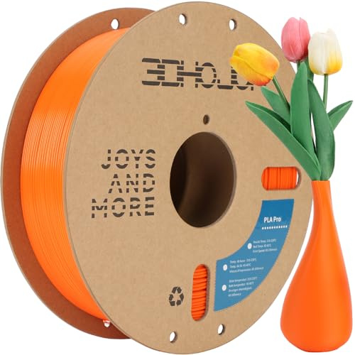 3DHoJor PLA+ Filament 1.75mm Orange 1KG 3D Drucker Filament PLA Plus | Hohe Zähigkeit, Hohe Schlagfestigkeit, Ausgezeichnete Bedruckbarkeit, Stärker und Belastbar, mit hoher Maßgenauigkeit ±0,02mm