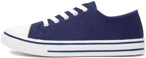 Red Fish Meru Womens Navy Canvas Shoe - Size 7 UK - Blue