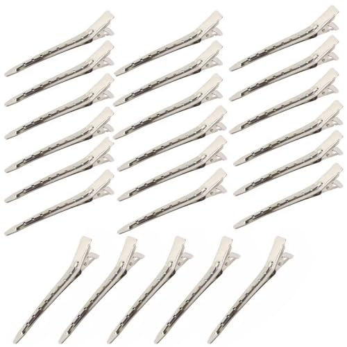 JRYXDS 20 Pezzi Becchi D'Oca Per Capelli In Metallo Argentato, Fermagli Per Capelli Donna, Mollette Per Capelli Styling Dei Capelli, Per Salone O Centro O Casa (8,5 Cm)