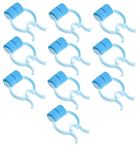 FRCOLOR Pinzas Nasales 10 Unidades Clip Nasal Azul Cómodo Para Corregir Nariz Accesorio Para Respirar Uso Doméstico y Emergencias Cuidado Nasal Saludable