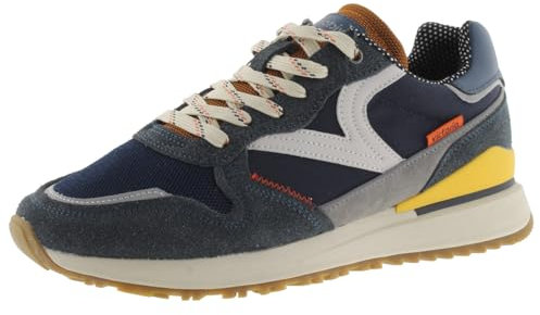 victoria 1985 Basket LEGGERA Nylon & Piezas Color & Serraje & Logotipo Retro 8802111 para Hombre Marino 43