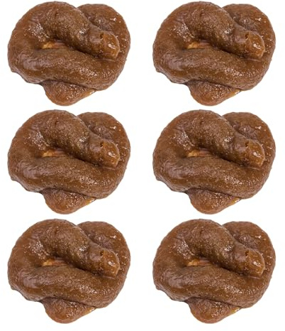 GUTERTOP 6 Pcs Prank Artikel, Kackhaufen Scherzartikel, Neuheit Kacken Fake Scheiße, KOT, Fake Scheißhaufen für Jede Gelegenheit Scherzartikel