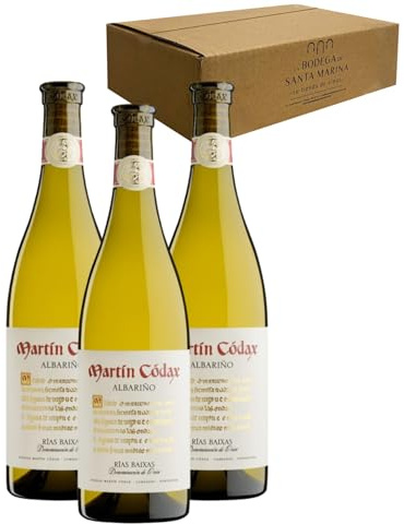 Martín Códax Albariño - Ideal para Maridar con Pescados y Arroces - Pack 3 Botellas 75cl