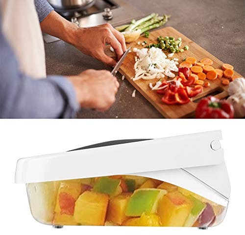 Cortador y Cortador de Verduras, Máquina para Cortar Patatas, Picadora de Frutas y Verduras para Preparar Comidas Rápidas y Fáciles, Cortadora de Verduras de Cocina