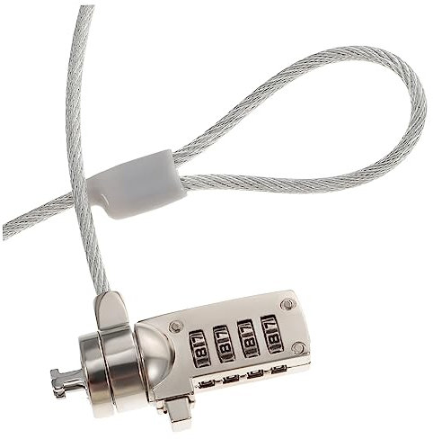 Gadpiparty Laptop Locking Cable with Password Security, 3.5mm Steel Wire Rope, 1.8m Anti-theft Notebook and Tablet Lock for Business and Travel