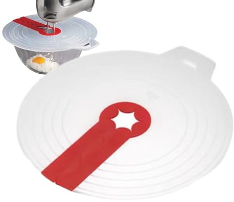 Krmoau Mixer Splatter Guard, Handmixer Splash Guard | Cooking Splash Guard | Silikon wiederverwendbares Ei -Flitterdeckel Deckel für Töpfe Pfannencreme Peitsche Schaum