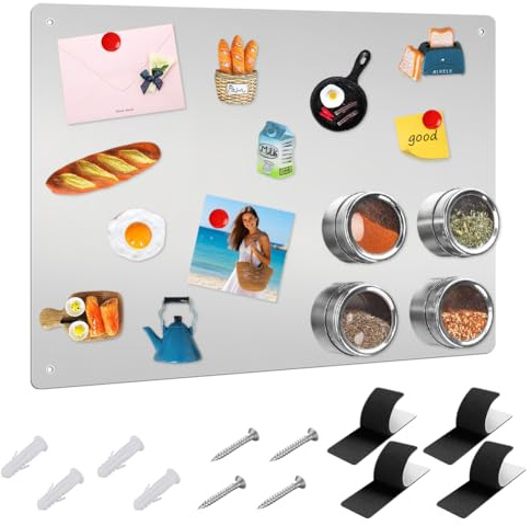 Umllpet Lavagna magnetica da parete, formato A3, 43 x 30 cm, lavagna magnetica per bambini, lavagna magnetica in metallo, per ufficio, frigorifero, presentazione di appunti