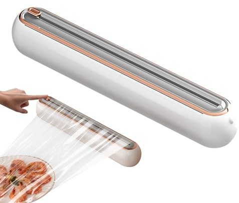 Coupe-Film Glissant - Coupe-Film pour Restauration,Distributeur Aimanté Gain de Place pour Emballage Alimentaire Préparation Repas Couverture Bols - Pour Préparation Repas -Manger Emballage