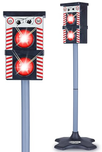 JAMARA 461850 Flitzer Traffic Flash, giocattolo per bambini, monitoraggio del traffico della polizia, giocattolo radar, con pulsante