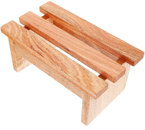 BESTonZON Fußhocker Badewanne Fußstütze Sauna Braun 21,7 X 12 X 10cm Rutschfest Tragbar