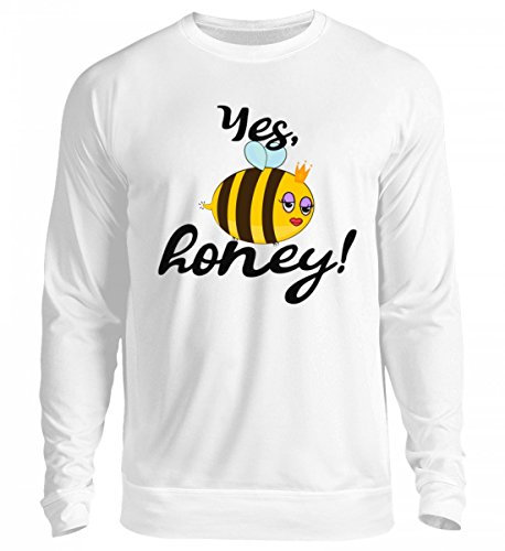 Chorchester Maglione unisex di alta qualità – Yes Honey! bianco artico XL