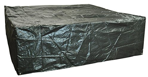 Selections Waterproof Extra Large Garden Rattan Sofa Set Furniture Cover in Green (2.55m)