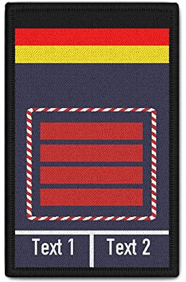 Copytec Rank Patch Feuerwehr Oberfeuerwehrmann Zug NRW FW Feuer Brandwehr 9,8x6cm #33699