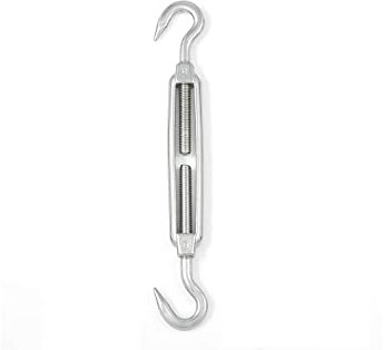 Tenditore a 2 ganci M8 mm. in acciaio zincato