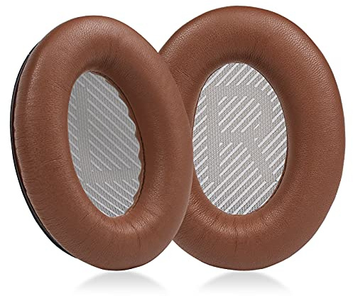 MOLGRIA Lambskin Ear Pads Cushion, Replacement Sheepskin Earpads for Bose Quiet Comfort QC 35 II QC35 QC35ii QC15 QC25 QC2 AE2 SoundLink SoundTrue Headphones(Chocolate)