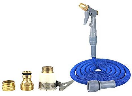 Gartenschlauch Garden Hose Wasserschlauch Camping Flexischlauch Autowäsche Haushalt Hohe Druck Teleskop Wasserleitung Schlauch Rush Artefakt Spray Kopf Gewaschen Wasser Blume Gartenwerkzeug-3 Stecker