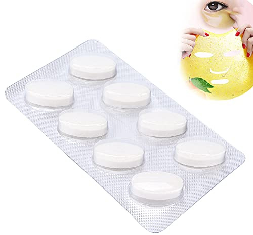 ZJchao Collagen Capsule for Face Mask Machine, 8pcs DIY Mask Machine Collagen Tablets Fruit Vegetable Care Mask Maker Accessory for Beauty Masks Maker
