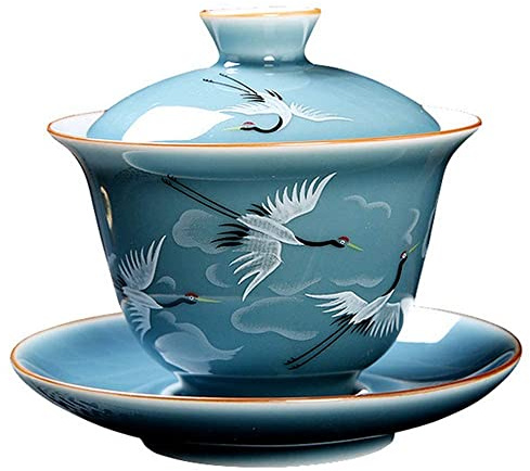 Porslin gai wan 5oz /150 ml kinesisk keramisk handmålad kran gai wan te -set tekanna te kopp cup tefat set