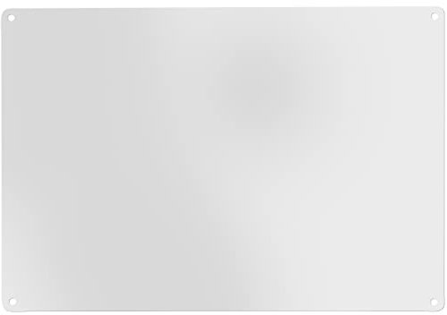 Magnetische Kreidetafel aus Stahl | Magnettafel Grau | 58 x 40 cm | magnetische, beschreibbare/abwischbare Kreidetafel für Zuhause und Büro